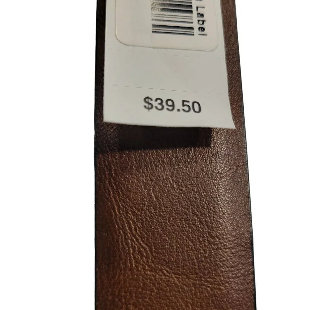 MEN'S Alfani Reversible Brown Leather Belt.  Size 30-32.
